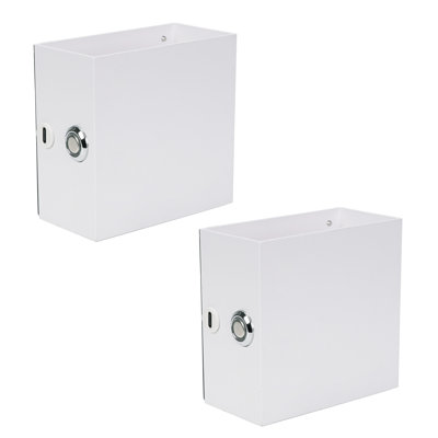 Stephney Plastic Battery Powered Flush Mounted Sconce