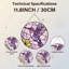 Panneau de vitrail 12 "Hummingbird Flower-1777177165