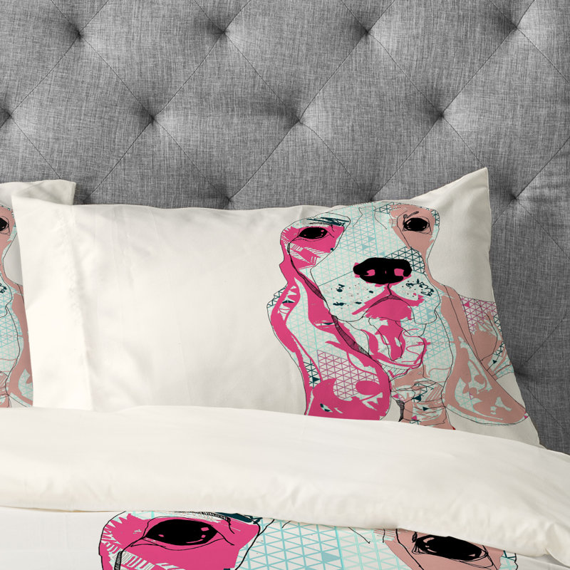 Taie d’oreiller bassett Casey Rogers, Standard