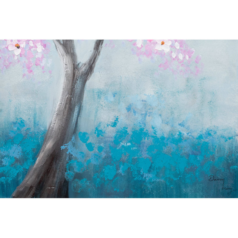 Hand -painted acrylic painting Flower Tale