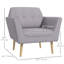 Fauteuil capitonné large de 28,3 po Kwentin