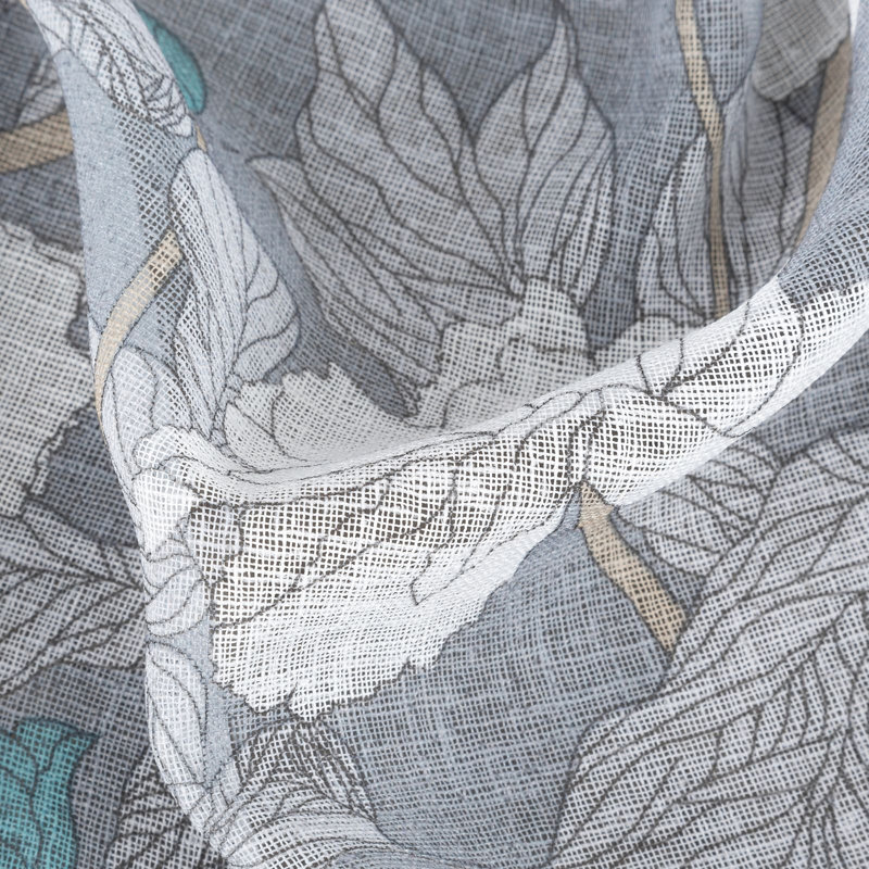 Aalena Semi Sheer Curtains Single Panel