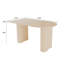 Ensemble de table de salle à manger en bois aggloméré 63 po et 63 po, 4 ensembles de chaises en métal noir, convenant à la cuisine et à la maison-983275741