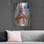 «Lark Manor» «Red Eiffel Tower» par Robert Delaunay, art mural en métal-1281162158