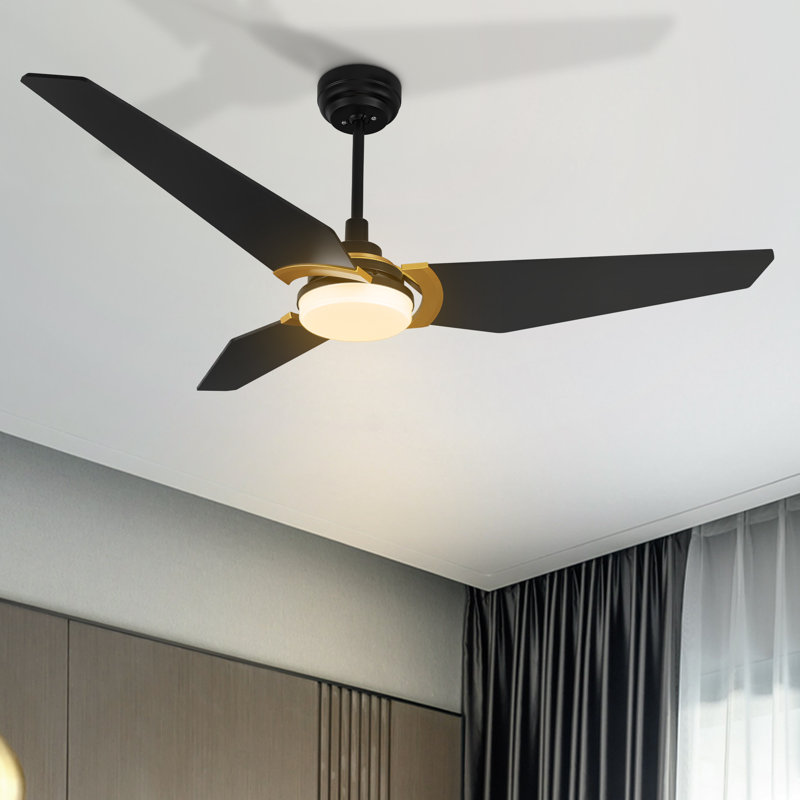 56" Smart DC Ceiling Fan with light, Remote control