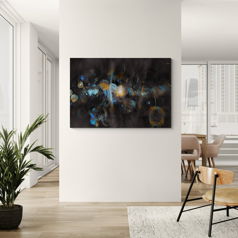 The Milky Way by MeerKAT Wall Art - Canvas Framed Print, 31 cm H x 41 cm W