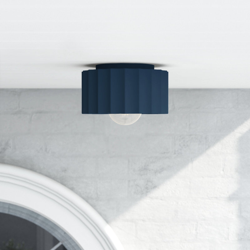 Colgate Outdoor Flush Mount, Midnight Sky, 6.5" H x 13" W x 13" D