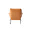 Fauteuil d'appoint Jabel, cuir fleur de grès-2135433406