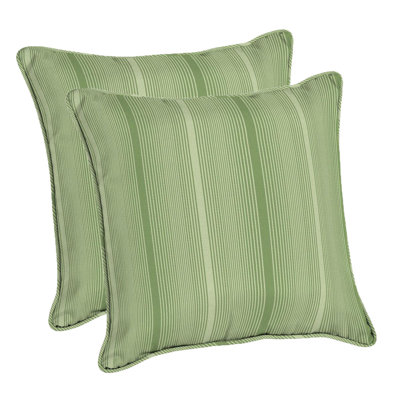 Striped Outdoor Throw Pillow