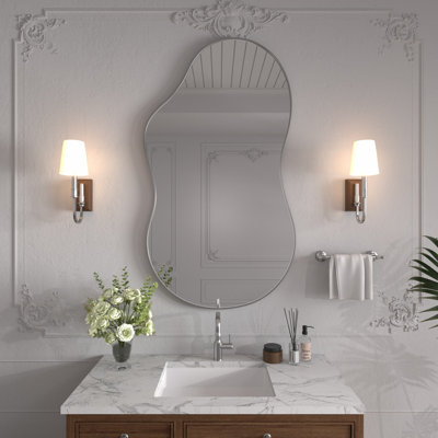 Miroir mural irrégulier Miroir mural asymétrique