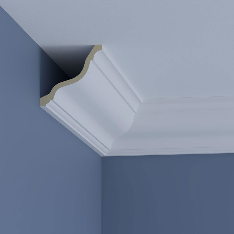 Nancy Gray Polyurethane Crown Moulding 96-inch