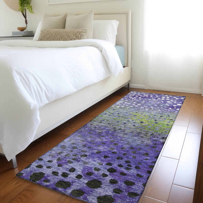 Tapis Chayil avec envers antidérapant, Tapis de couloir 2 pi 3 po x 7 pi 6 po