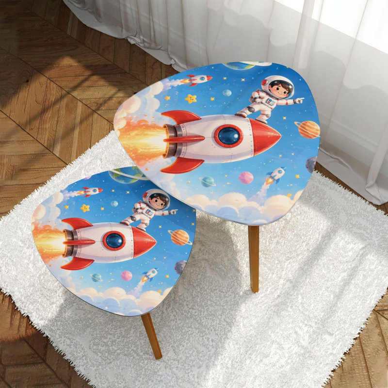 Ensemble de 2 tables gigognes Triangle Nesting