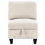 Canapé modulaire en velours côtelé beige avec poignée en boucle et siège de rangement rembourré moderne-1803219581
