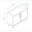 Serovpe 90cm Sideboard