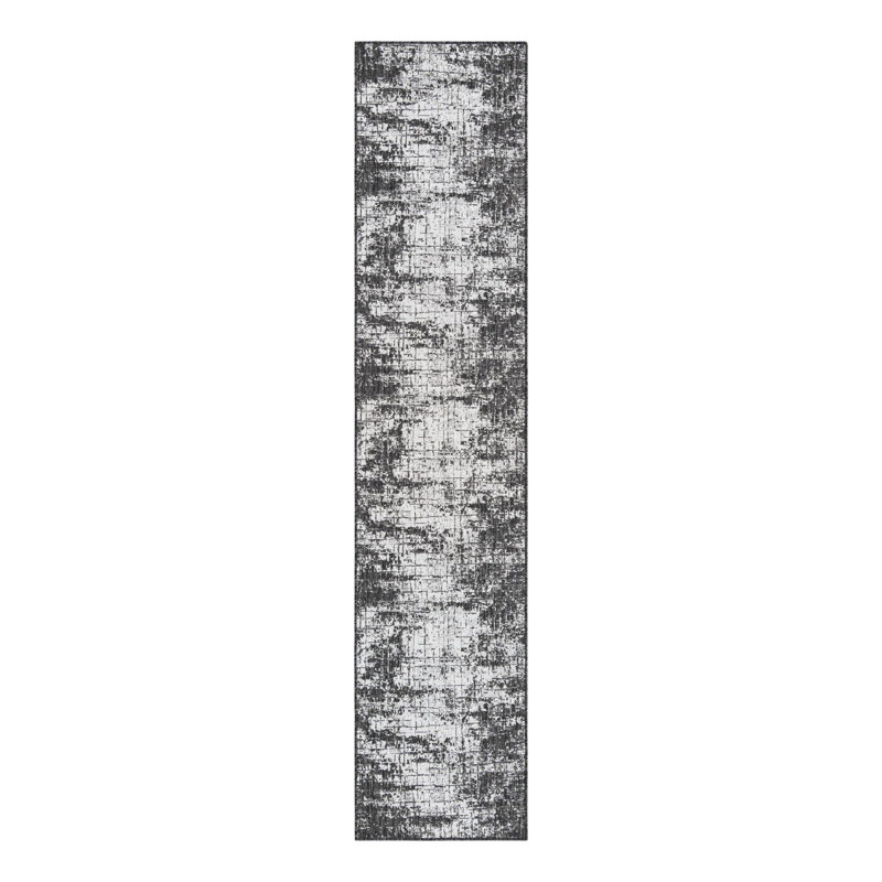 Tapis intérieur / extérieur d'extérieur moderne, Tapis de couloir 2 pi 7 po x 12 pi