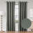 Landolfo Textured Grid 100% Blackout Grommet Curtain Pair (2 panels)-1453565481-1453565461