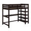 Lit mezzanine avec tablettes de rangement et bureau sous le lit-31341761-31341788