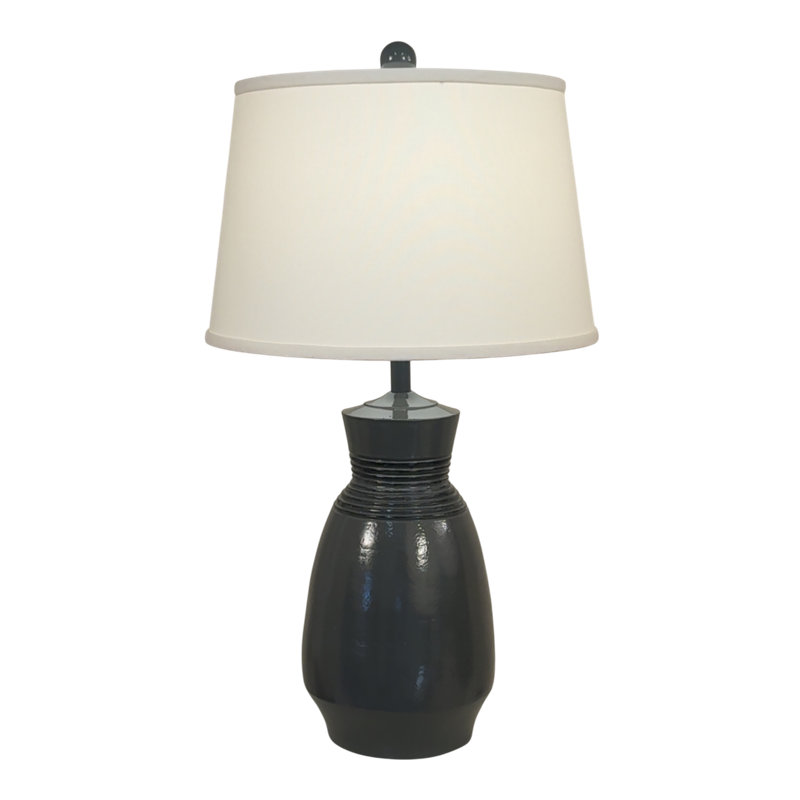 LAMPE DE TABLE VASSE GRIS / NOIR, Gris / Noir