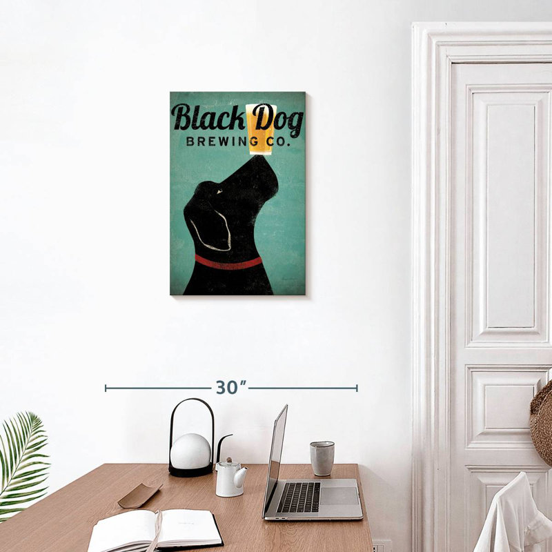 Brampt Black Dog Brewing Co, 24" H x 16" W