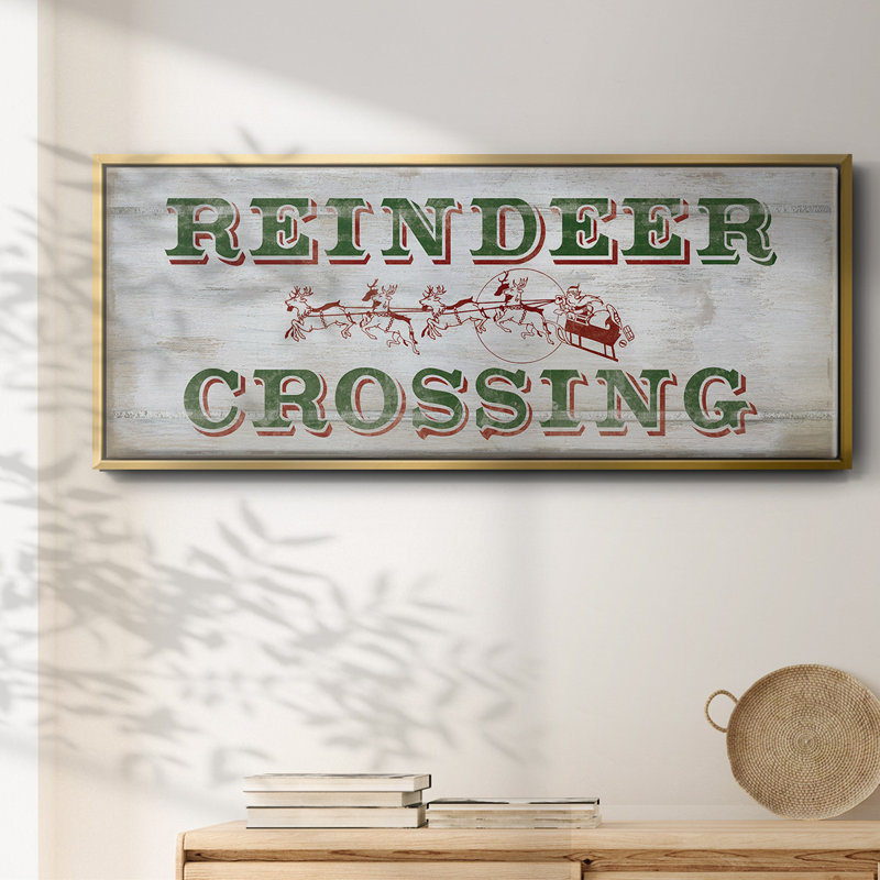 Renne croisée - toile encadrée