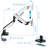 Mount-It! Heavy-Duty Single Monitor Arm for Ultrawide Screens Up To 49" / 44 lbs. for VESA Desk Mount