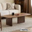 Table basse en noyer massif