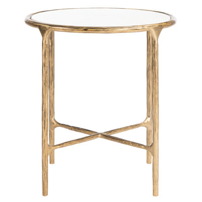 Evelynn 18" Genuine Marble End Table