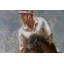 Hand -painted acrylic painting of polo game