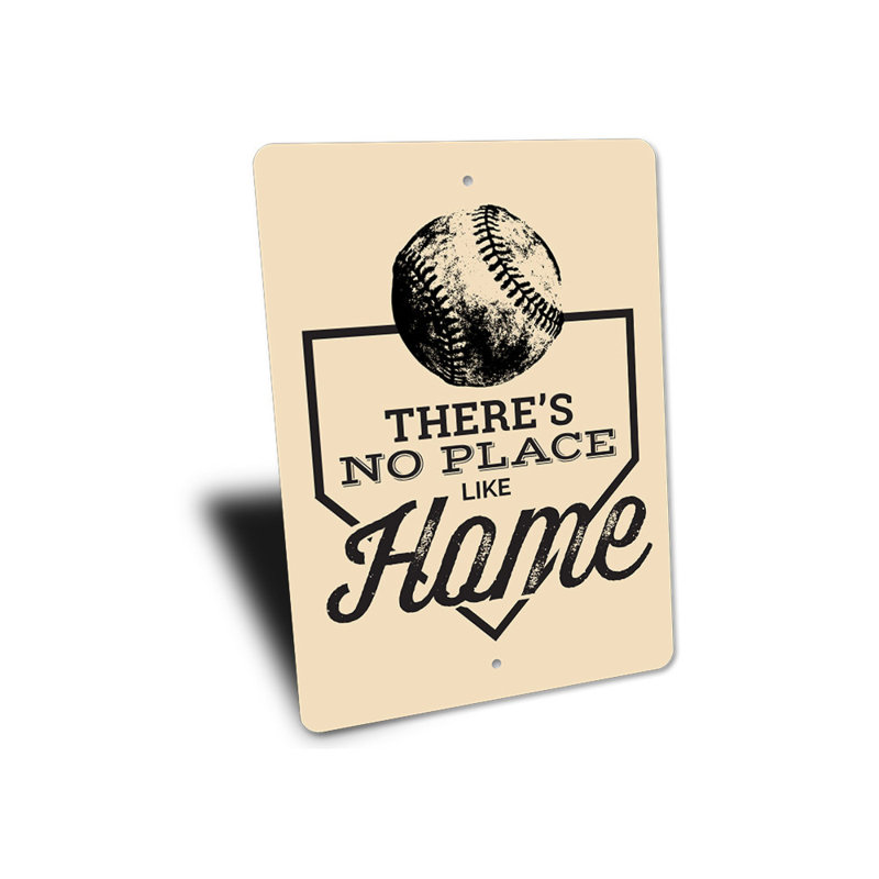 Plaque en aluminium No Place Like Home, H 14 po x l 10 po x P 0,04 po