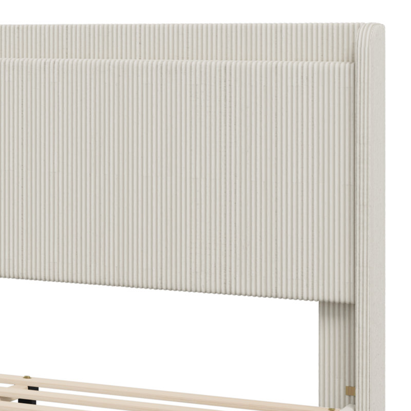 Lit plateforme tapissier