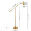 Lampe sur pied à bras pivotant 60 po Willis-1602152211-1602152208