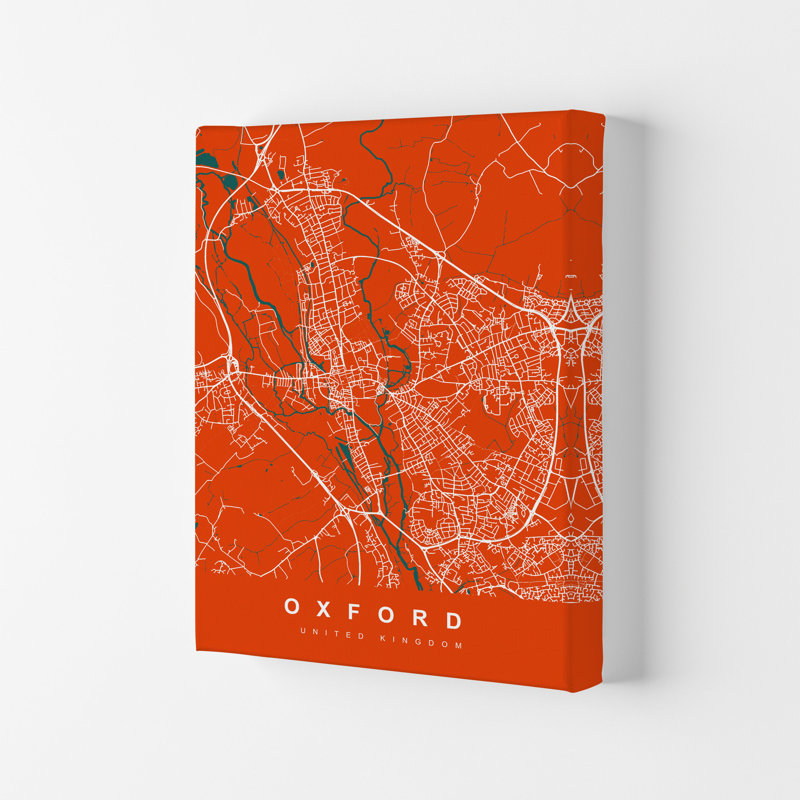 Oxford I - Print, 42cm H x 29.7cm W x 4cm D, Wrapped Canvas