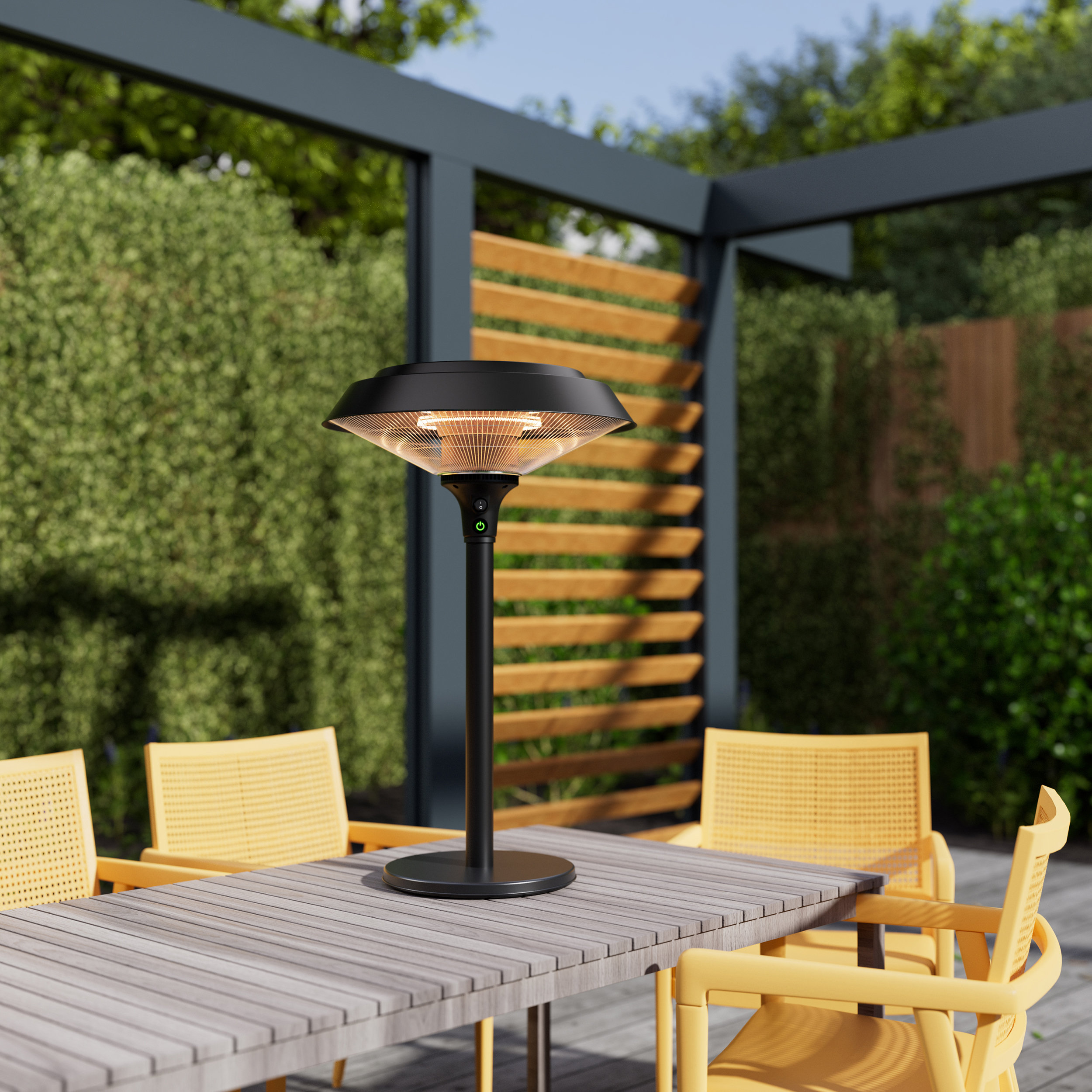 Deko Living 1500W Table Top Electric Heater with Carbon Fiber Tube