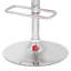 Tabouret de comptoir pivotant réglable en rouge et mouvement polyvalent au design à 360 degrés