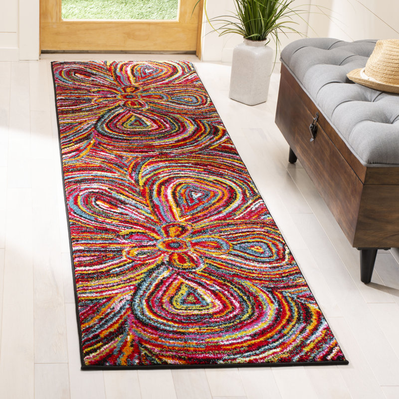 Miley Performance Abstract Rug, Rectangle 2' x 3'