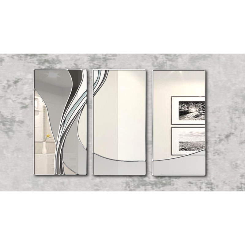 Iserman Flat Wall Mirror, Grey