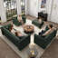 Ensemble de canapés luxueux 4 pièces Chesterfield-132843716-132843719