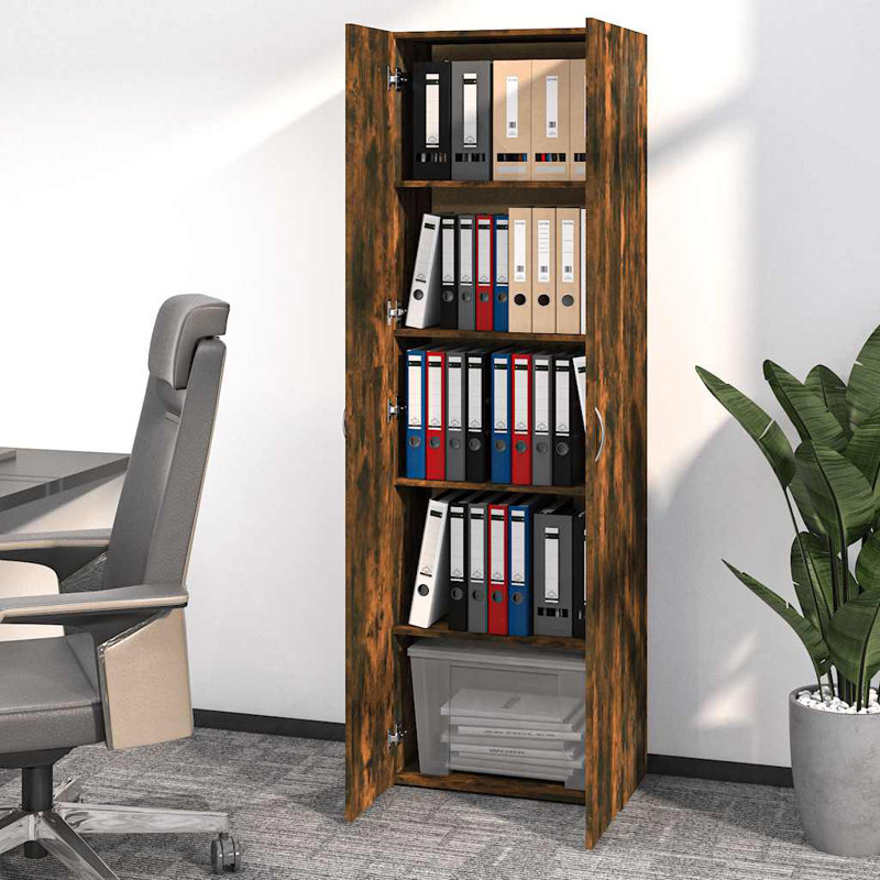 Herwig 4 -Door 5 -Shelf, Smoked Oak