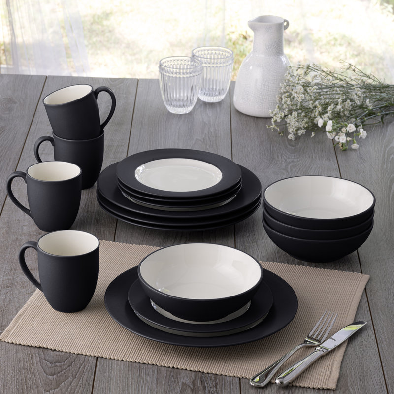 Service de table 16 pièces Noritake Colorwave, service pour 4, Graphite