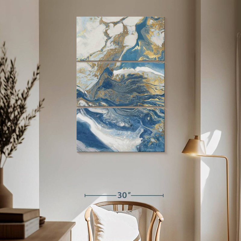 Avery Fluid Memories II, 65" H x 42" W