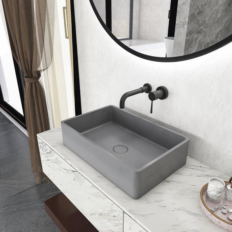 Vessel Rectangular Modern Bathroom Sink
