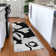 Premium Machine Washable Prisco Black Rug