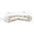Tov Furniture Hangover Cream Heavy Textured Fabric 5-Piece Modular L-Sectional-779875854-779876320
