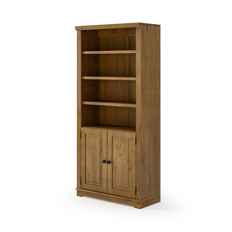 Bibliothèque de rangement de H 72 po x l 33 po Portland, Moka