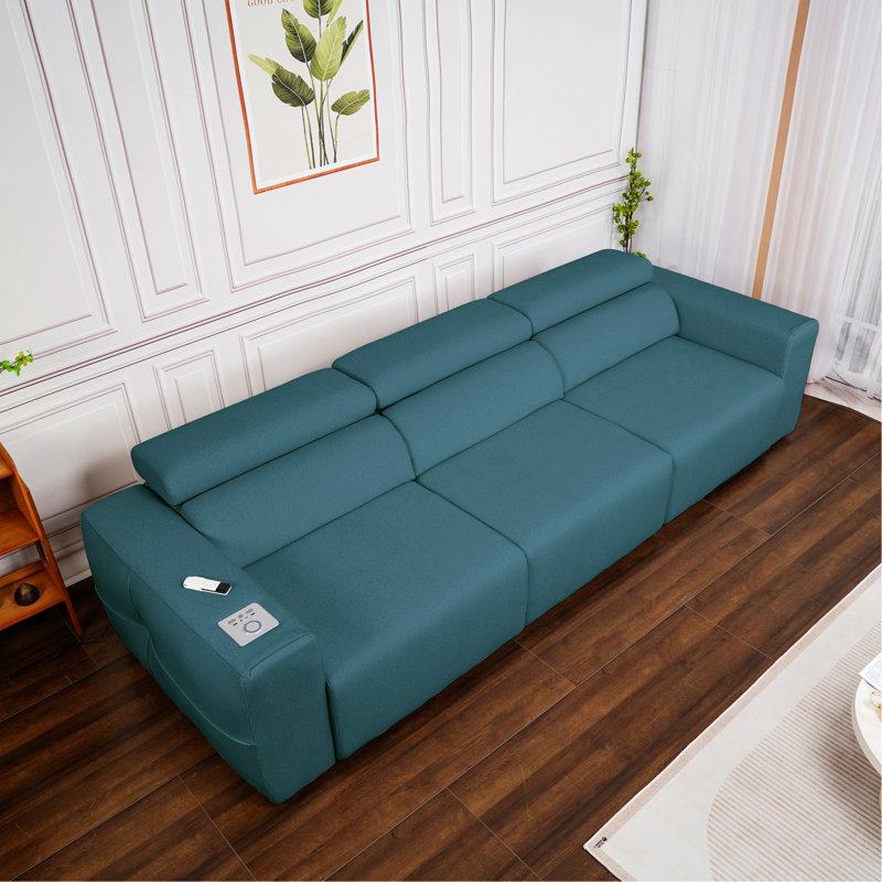 Power Reclining Sofa With Bluetooth Stereo, Wireless Charging, And Modular Design