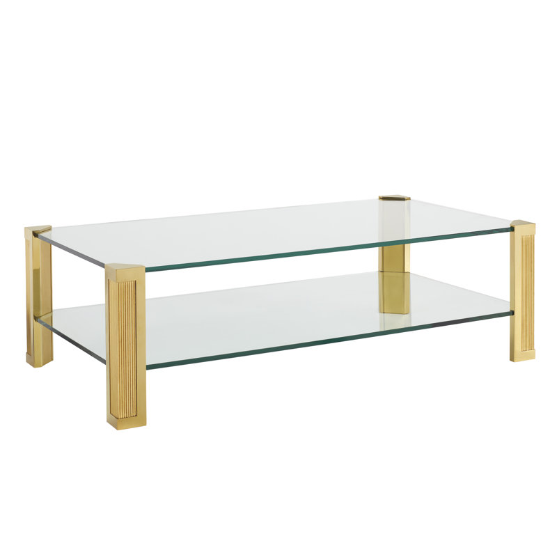 Table basse à 4 pieds avec rangement