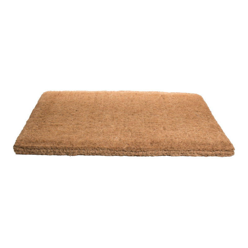 Tapis d'entrée extérieur en fibre de coco brune 45,7 cm x 119,4 cm