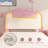 Upholstered Bed Frame, Fabric Headboard with LED Lights, Wooden Crossbar Support, No Box Spring Needed-1045576348-1045576347
