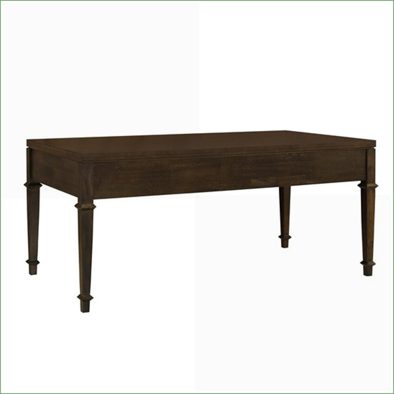 Table basse à 2 tiroirs avec rangement Lily Brown